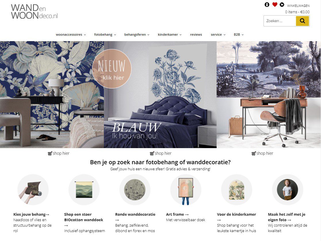 online woonwinkel WANDenWOONdeco